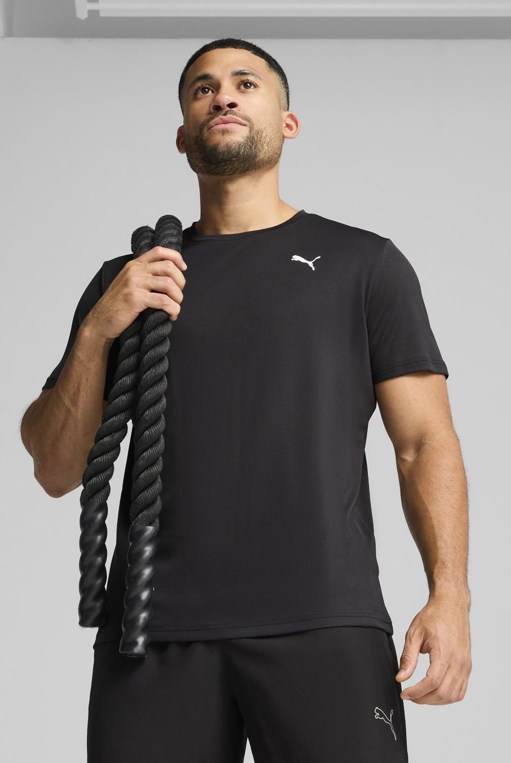 PUMA - Camiseta Manga Corta Tad Essent Texture Tee Hombre Puma