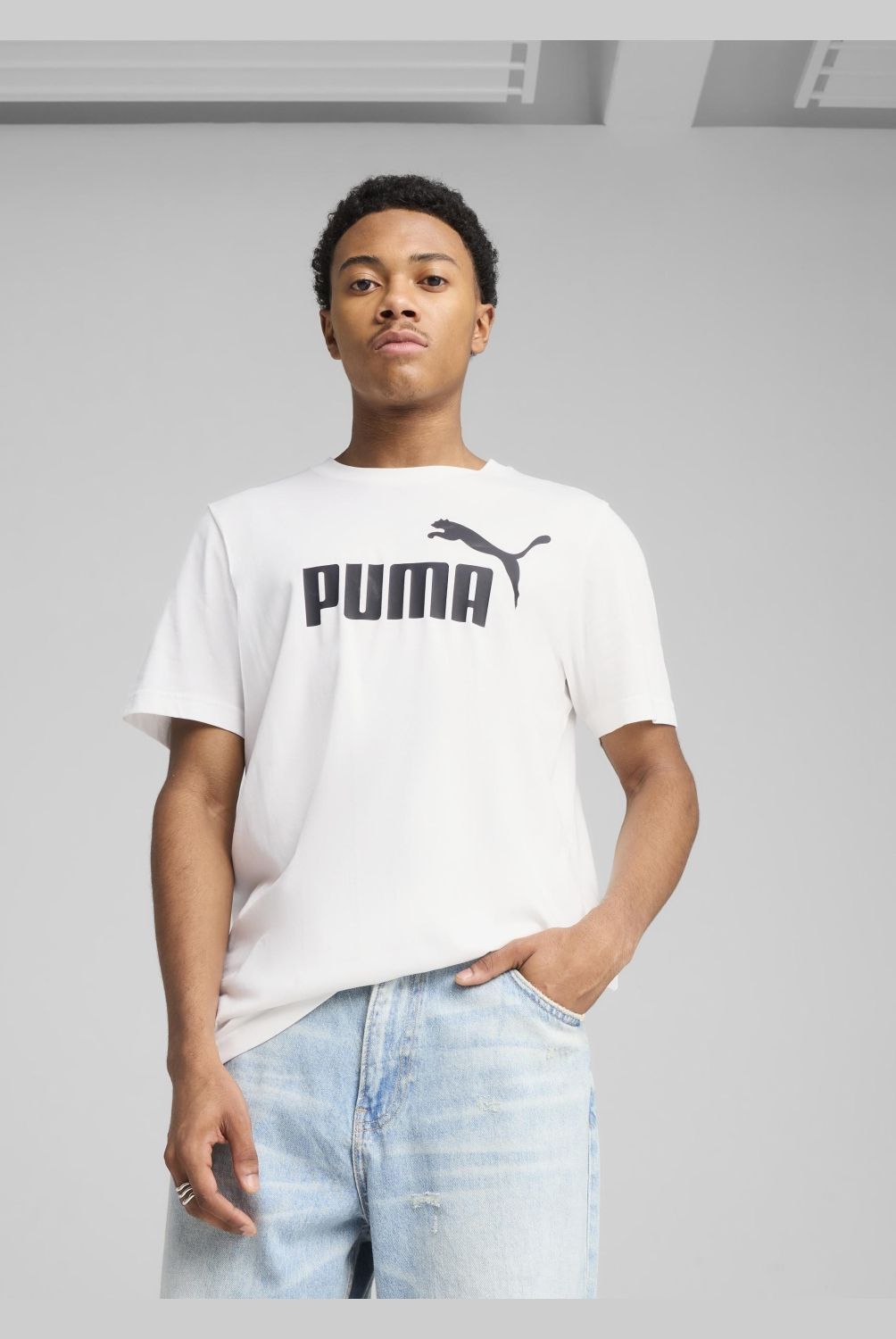 PUMA - Camiseta Manga Corta Ess No. 1 Logo Tee Hombre Puma