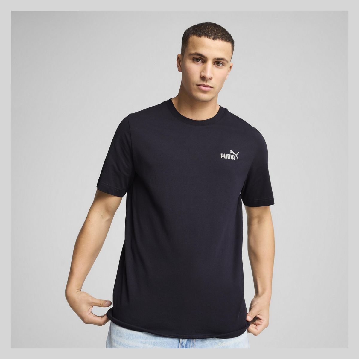 PUMA - Camiseta Manga Corta Ess Small No. 1 Logo Hombre Puma