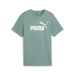 PUMA - Camiseta Manga Corta Ess 2 Color 1 Logo Tee Hombre