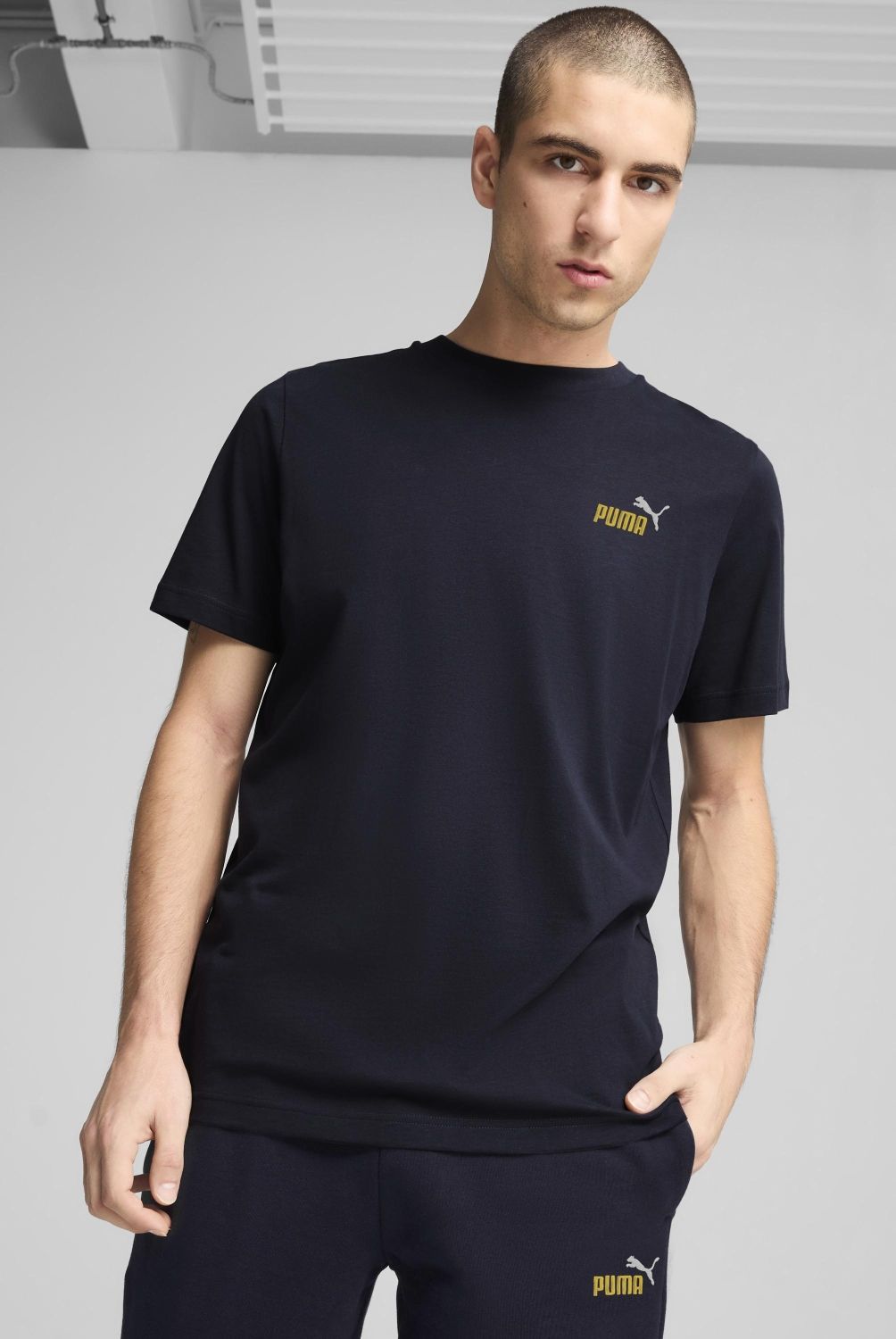 PUMA - Camiseta Manga Corta Ess 2 Color Small 1 Tee Hombre Puma