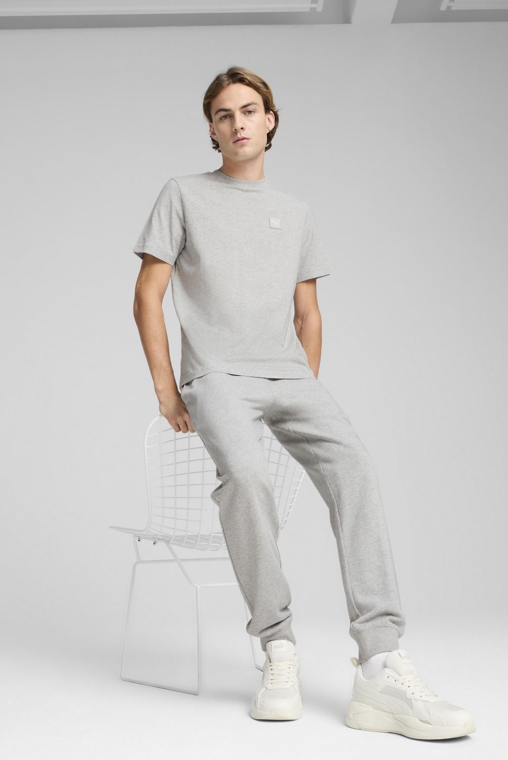 PUMA - Camiseta Manga Corta Ess Elevated Tee Hombre Puma