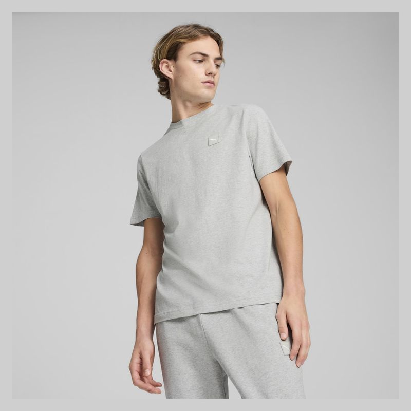 PUMA - Camiseta Manga Corta Ess Elevated Tee Hombre Puma