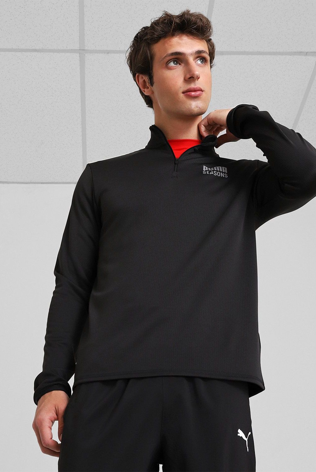 PUMA - Polerón Deportivo Outdoor Inspired 1/2 Zip M Hombre Puma
