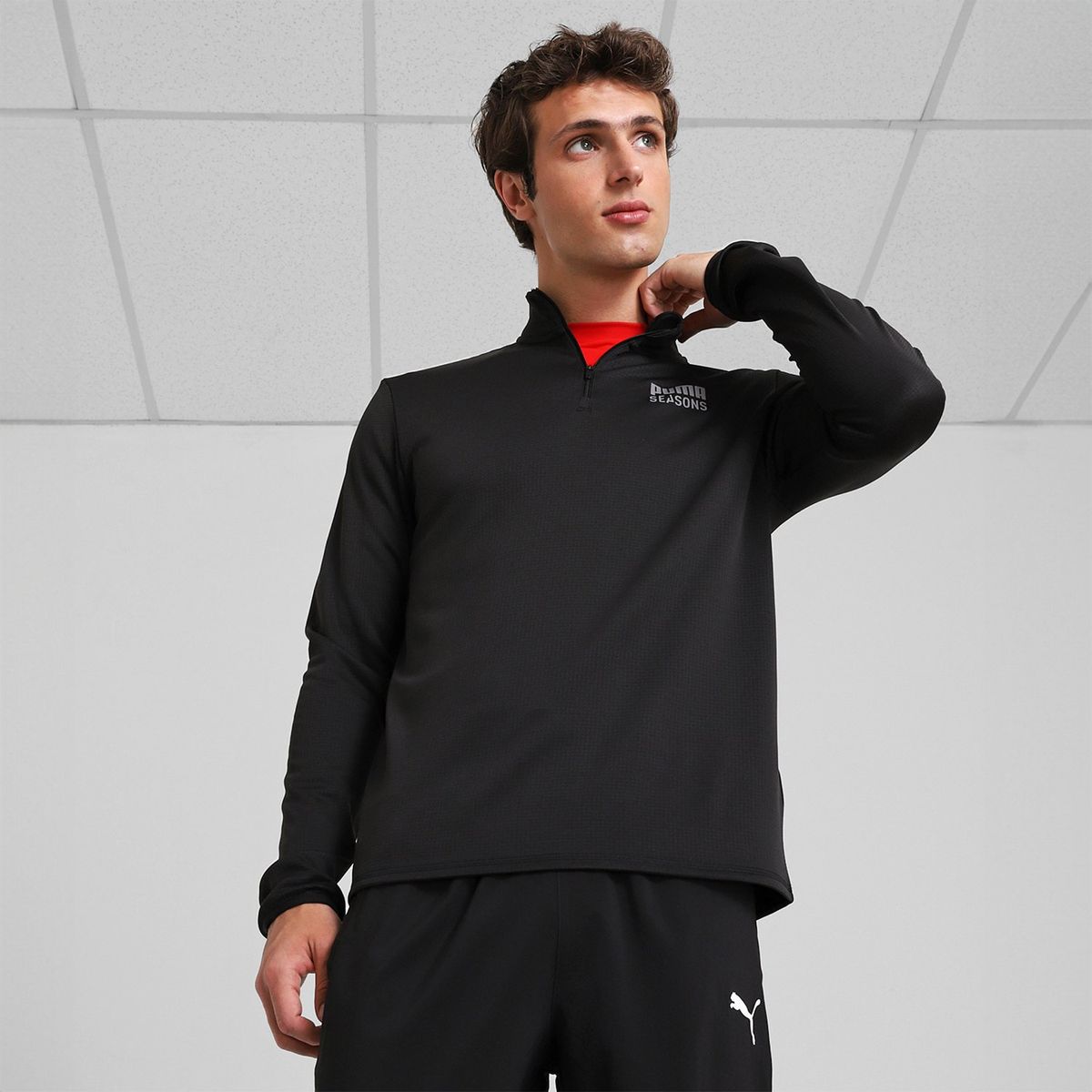 PUMA - Polerón Deportivo Outdoor Inspired 1/2 Zip M Hombre Puma