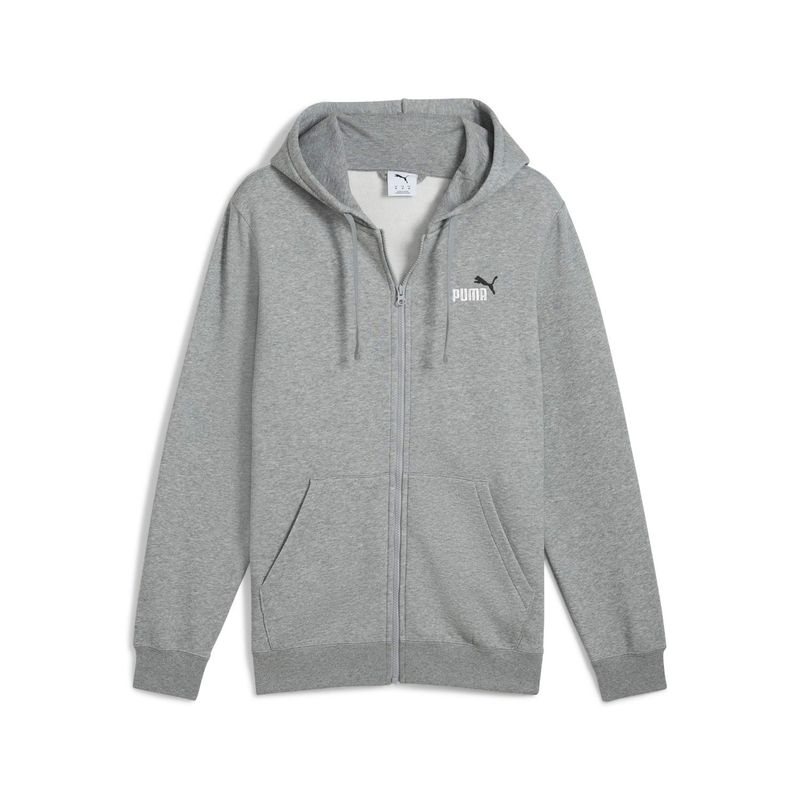 PUMA - Polerón Deportivo  2 Color Logo Full-Zip Hombre Puma