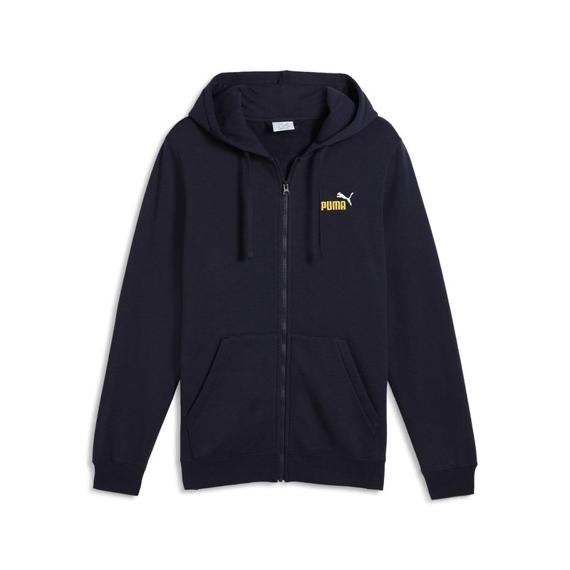 PUMA - Polerón Deportivo  2 Color Logo Full-Zip Hombre Puma