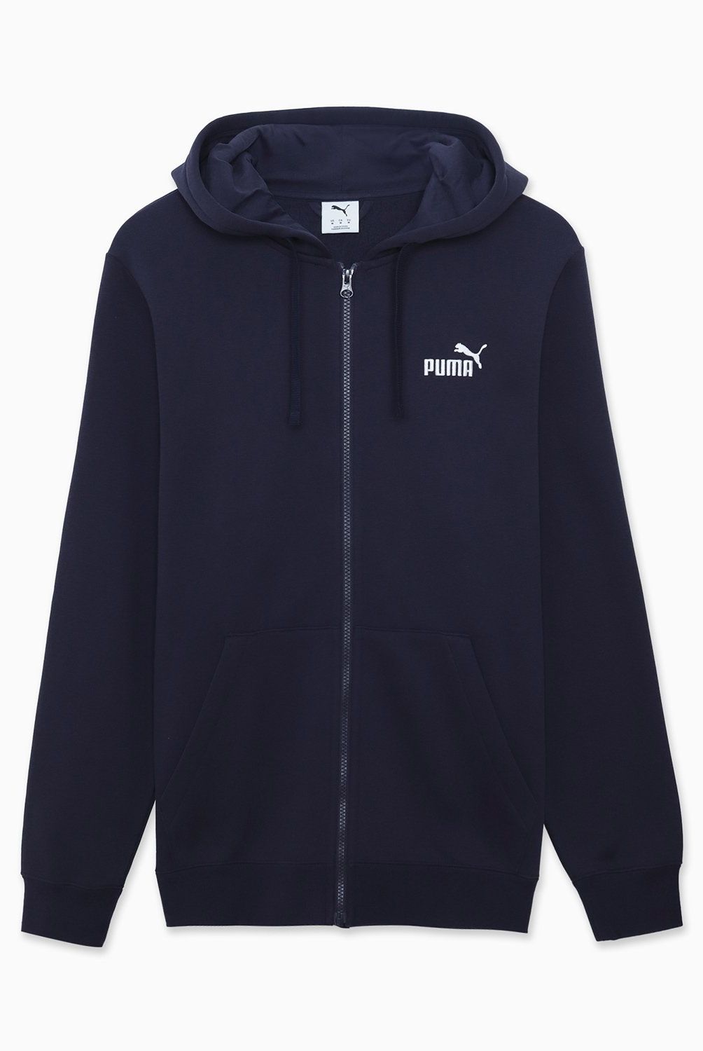 PUMA - Polerón Deportivo Ess Full-Zip Hoodie Fl Hombre Puma