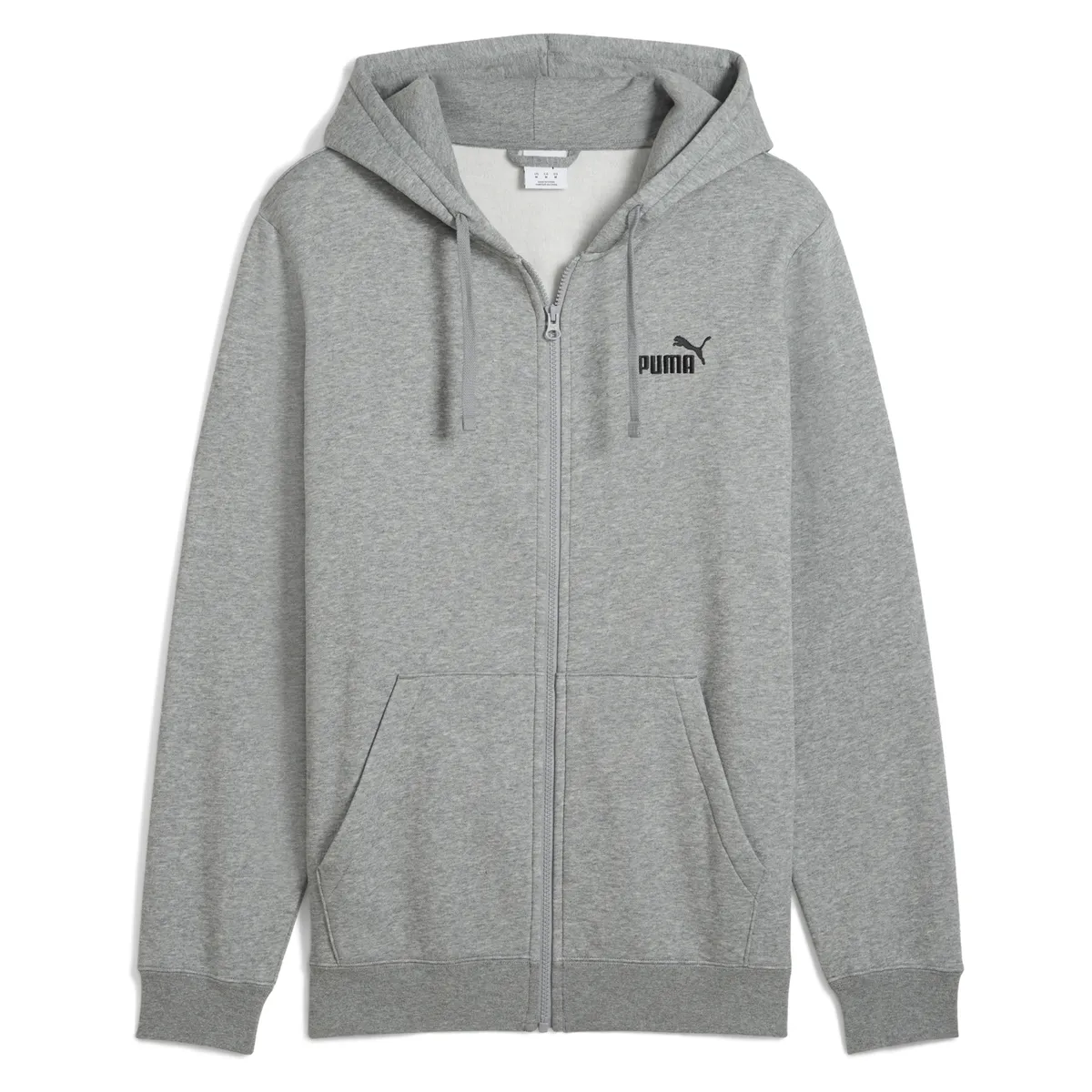 PUMA - Polerón Deportivo Ess Full-Zip Hoodie Fl Hombre Puma