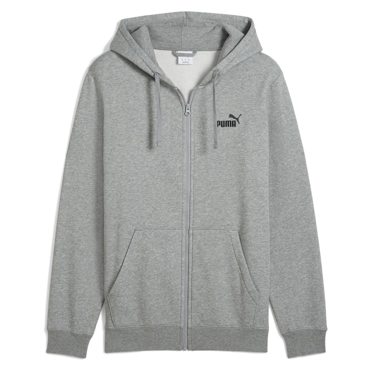 PUMA - Polerón Deportivo Ess Full-Zip Hoodie Fl Hombre Puma