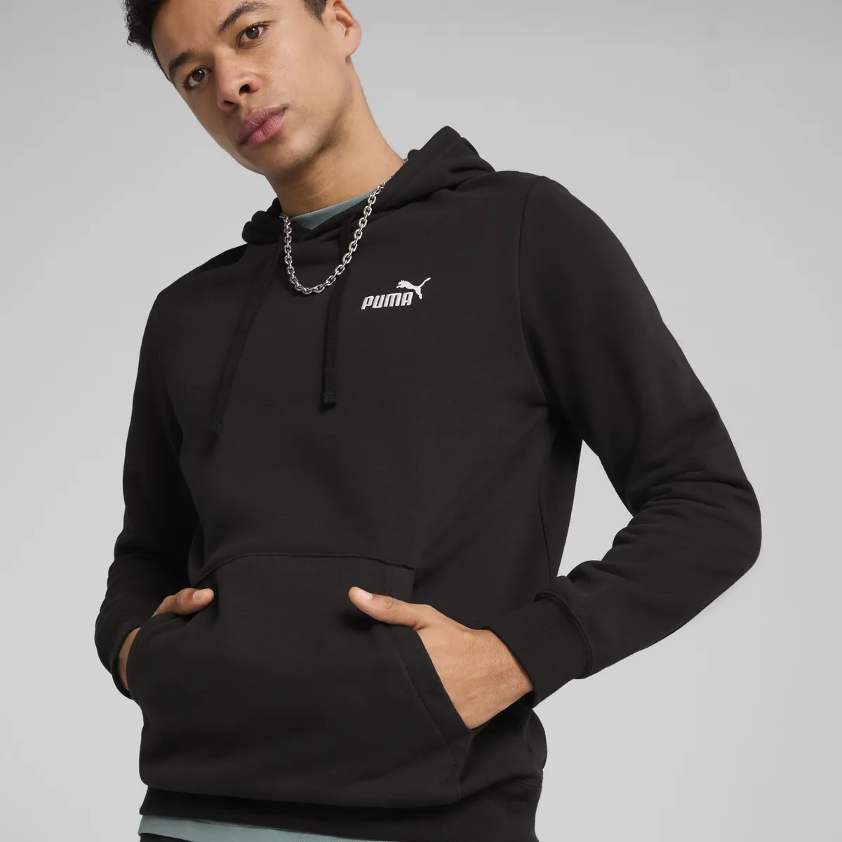 PUMA - Polerón Deportivo Ess Small Logo Hoodie Fl Hombre Puma