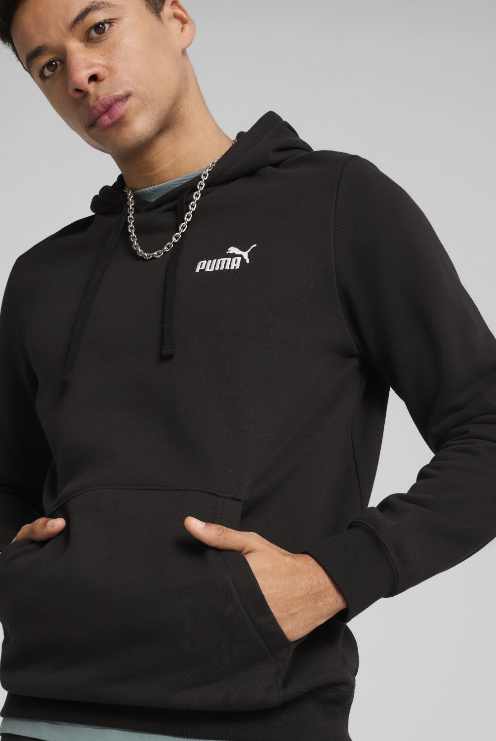 PUMA - Polerón Deportivo Ess Small Logo Hoodie Fl Hombre Puma