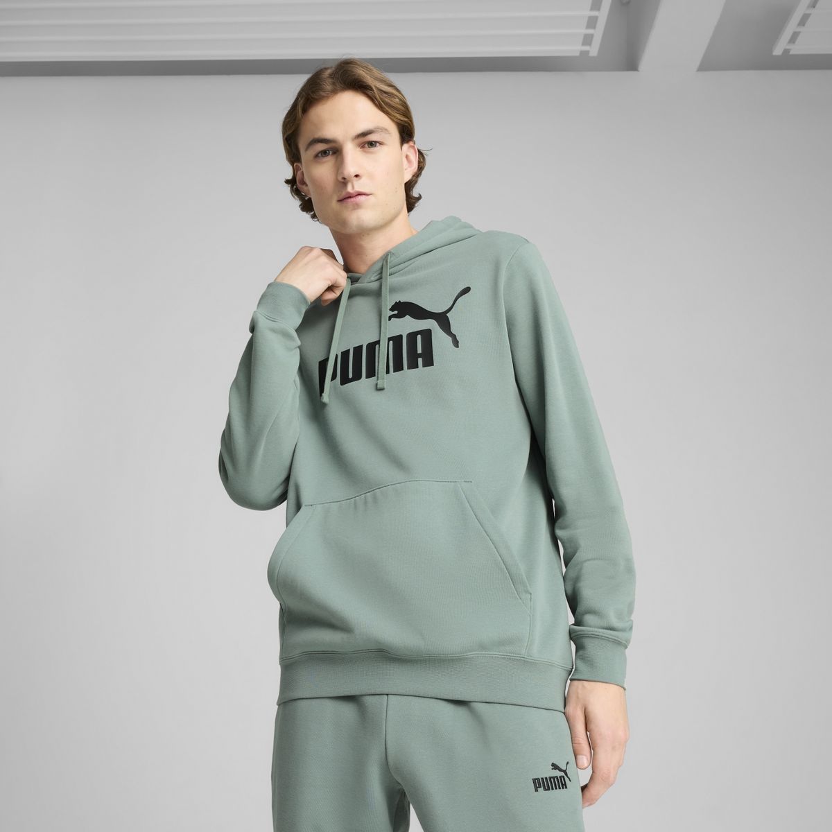PUMA - Polerón Deportivo Ess No. 1 Logo Hoodie Fl Hombre Puma