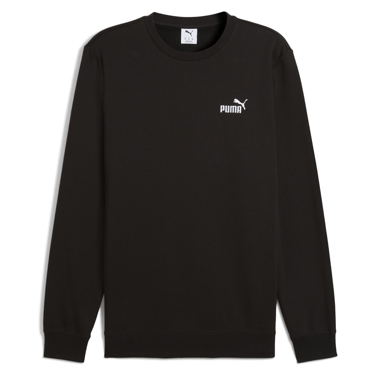 PUMA - Polerón Deportivo Ess Small Logo Crew Fl Hombre Puma