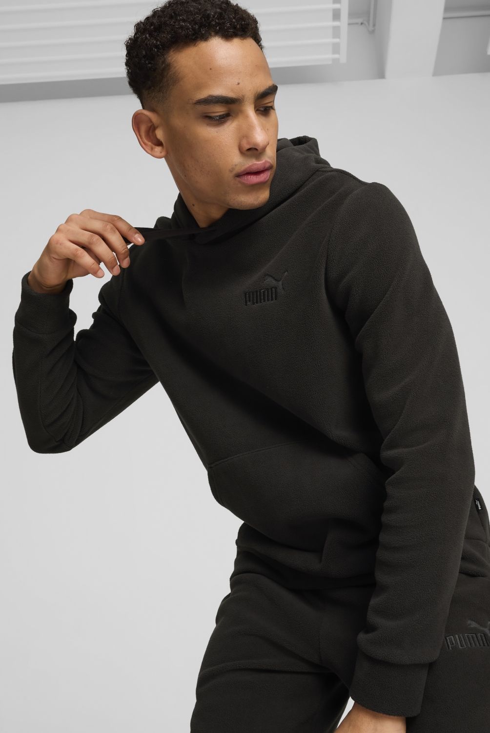 PUMA - Polerón Deportivo Ess Elevated Polar Hoodie Hombre Puma