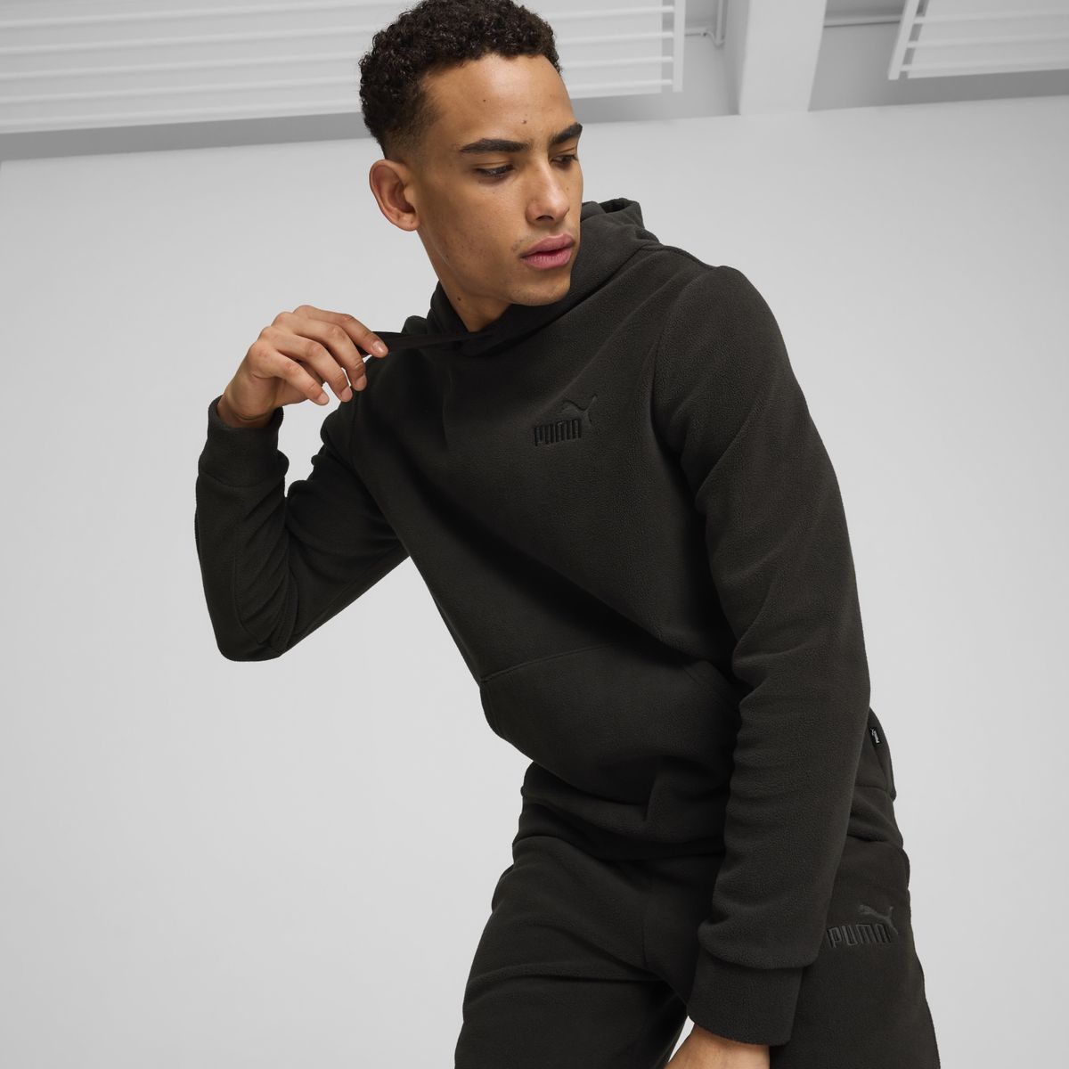 PUMA - Polerón Deportivo Ess Elevated Polar Hoodie Hombre Puma