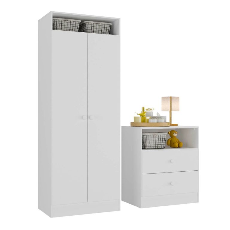 KIDSCOOL Closet + Comoda Blanco Top Baby