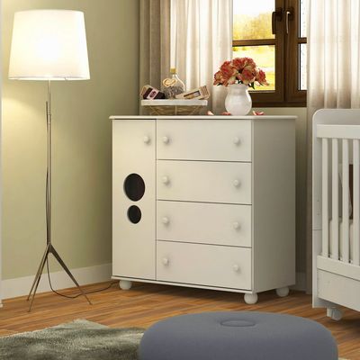 Imagen 2 del producto Cómoda Top Blanca 4 Cajones