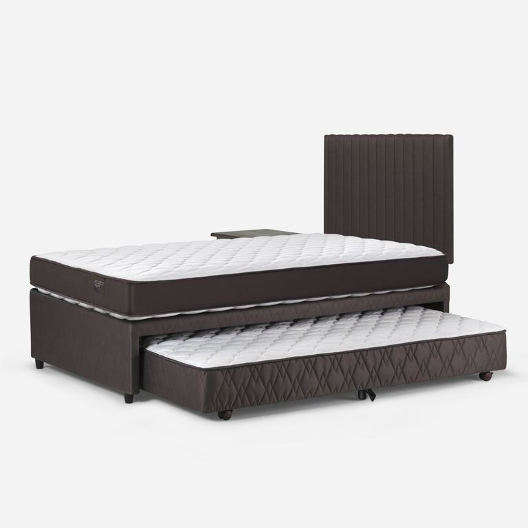 ROSEN Cama Nido New Ergo T 1.5 plazas x 2.00 mt + Respaldo + 1 Velador
