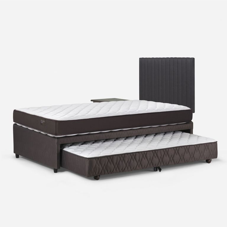 Cama Nido New Ergo T 1.5 plazas x 2.00 mt + Respaldo + 1 Velador