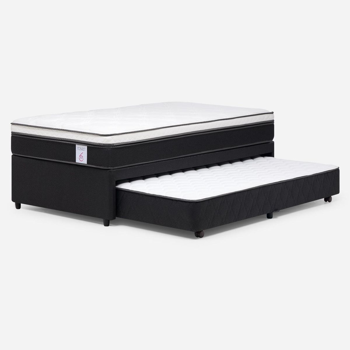 ROSEN - Diván New Style 6 1.5 Plazas x 2.00 mt + Respaldo + 1 Velador Rosen