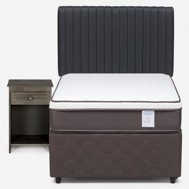 Cama Nido New Style 4 Plus P 1.5 plazas x 2.00 mt + Respaldo + 1 Velador