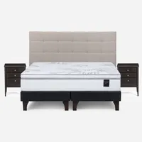 Cama Europea Art 4 Super King + Set De Muebles Issey