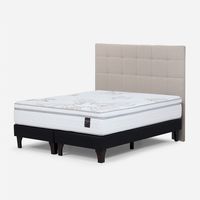 Cama Europea Art 4 Super King +Respaldo Issey