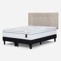 Cama Europea Art 4 2 Plazas + Respaldo