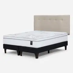 ROSEN - Cama Europea Art 4 2 Plazas + Respaldo
