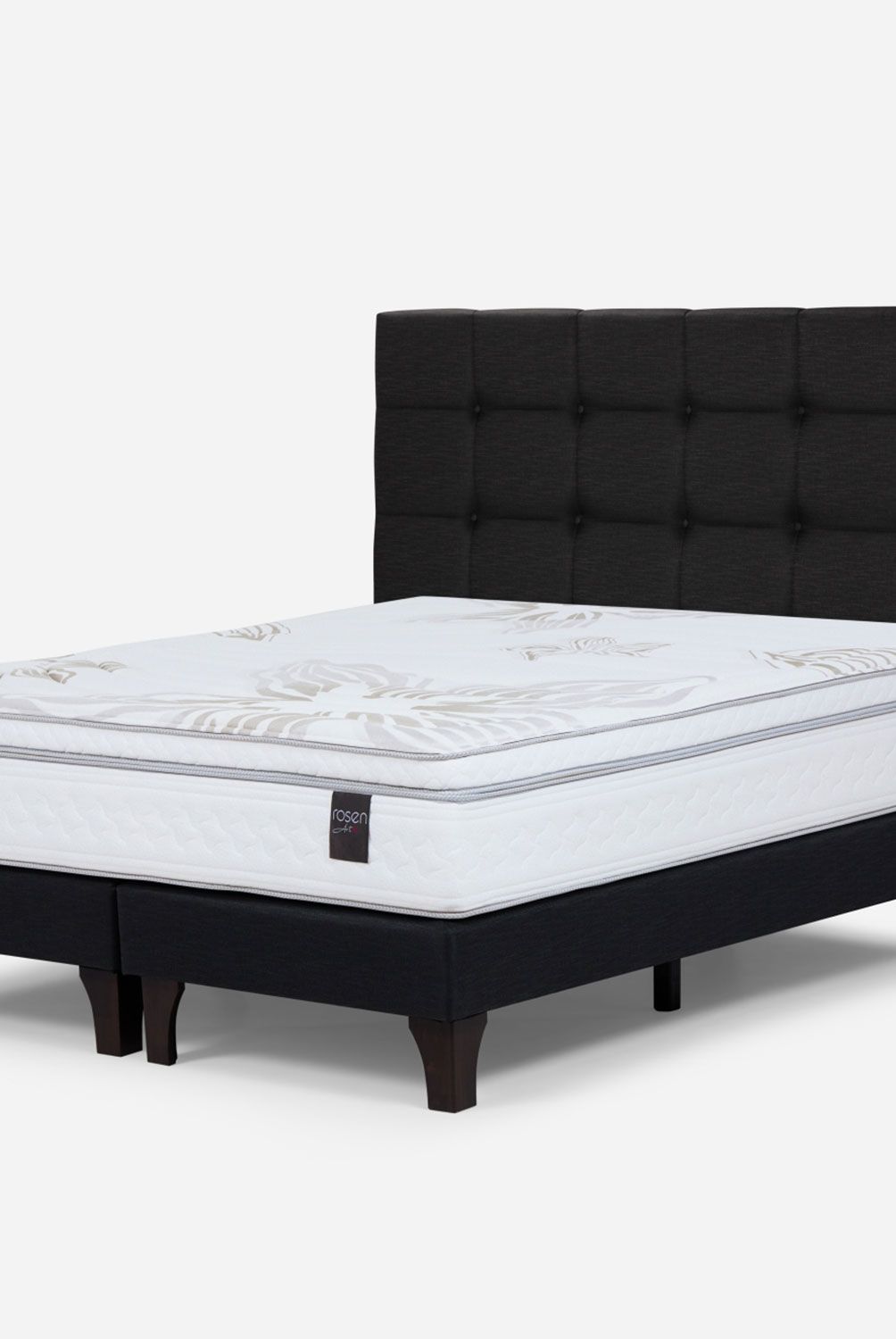 ROSEN - Cama Europea Art 4 Super King +Respaldo Issey Rosen