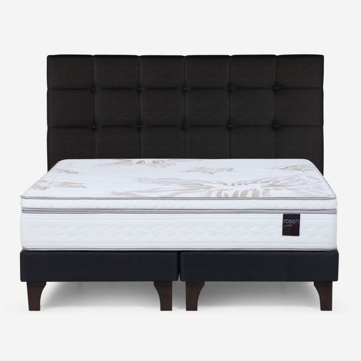 ROSEN - Cama Europea Art 4 Super King +Respaldo Issey Rosen