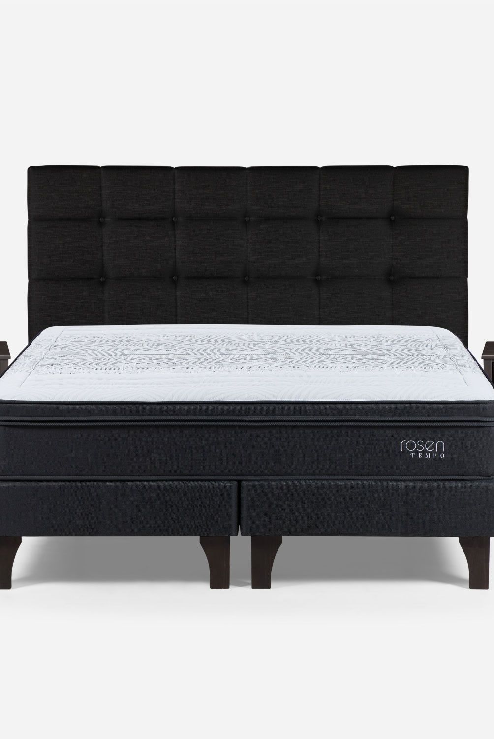 ROSEN - Cama Europea Tempo Sking + Set De Muebles Issey Grafito Rosen