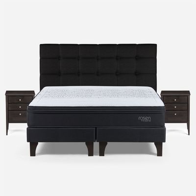 Imagen 2 del producto Cama Europea Tempo Sking + Set De Muebles Issey Grafito