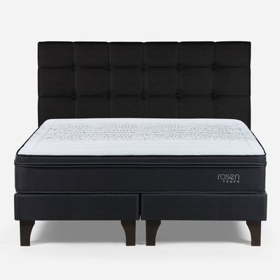 Imagen 2 del producto Cama Europea Tempo Super King + Respaldo Issey Grafito