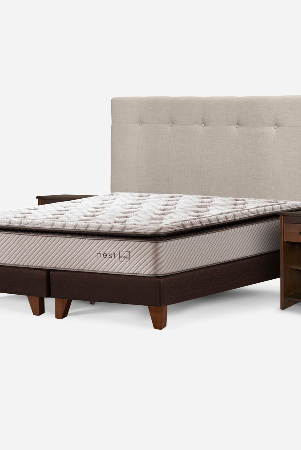 ROSEN - Cama Europea Nest 2 Plazas N + Set De Muebles Bennet N Rosen