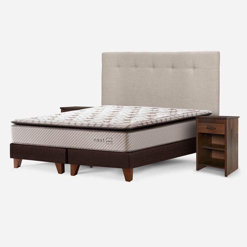 ROSEN - Cama Europea Nest King + Set De Muebles New Bennet Rosen