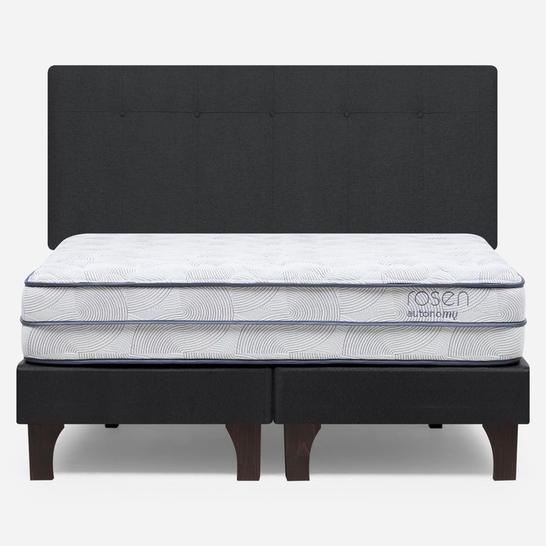 Cama Europea Autonomy Sky 2 Plazas x 2.00mt Base Dividida + Respaldo