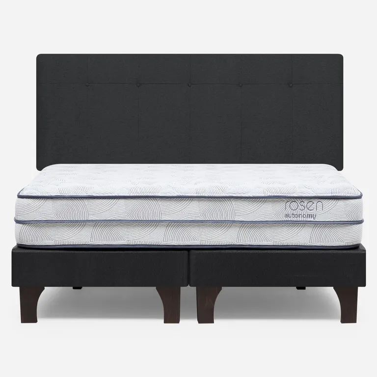 Cama Europea Autonomy Sky King x 2.00mt Base Dividida + Respaldo