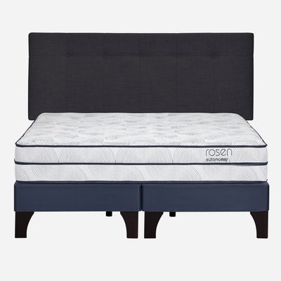 Imagen 2 del producto Cama Europea Autonomy Sky Pm King + Respaldo New Bennet Gris