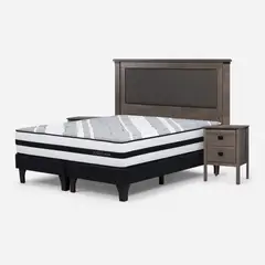 ROSEN - Box Springs Driven 2 Plazas + Set De Muebles New Ray