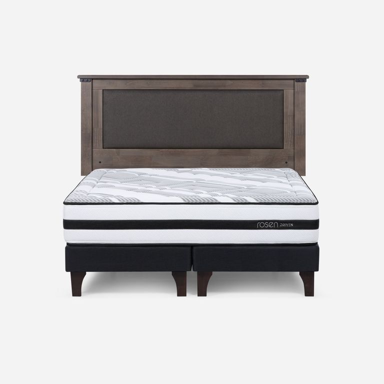 ROSEN Box Spring Driven 2 Plazas X 2.00 CM Base Dividida + Respaldo