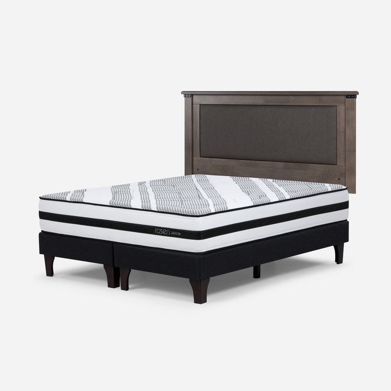 ROSEN - Box Springs Driven 2 Plazas + Respaldo New Ray Rosen