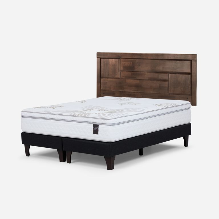 ROSEN Box Spring Art 4 King X 2.00 CM Base Dividida + Respaldo