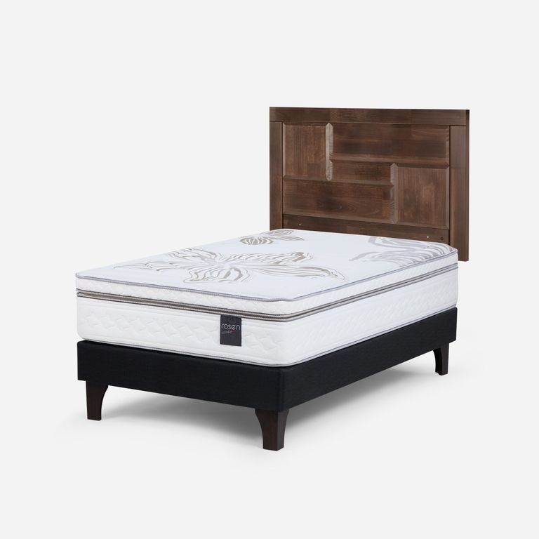 Cama Europea Art 4 1.5 Plazas x 2.00mt + Respaldo