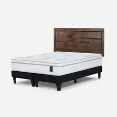 ROSEN - Cama Europea Art 4 2 Plazas Bd + Respaldo Dolce