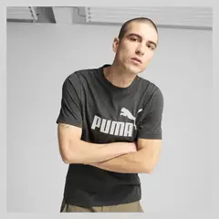 PUMA - Camiseta Manga Corta Ess No. 1 Logo Heather Tee Hombre