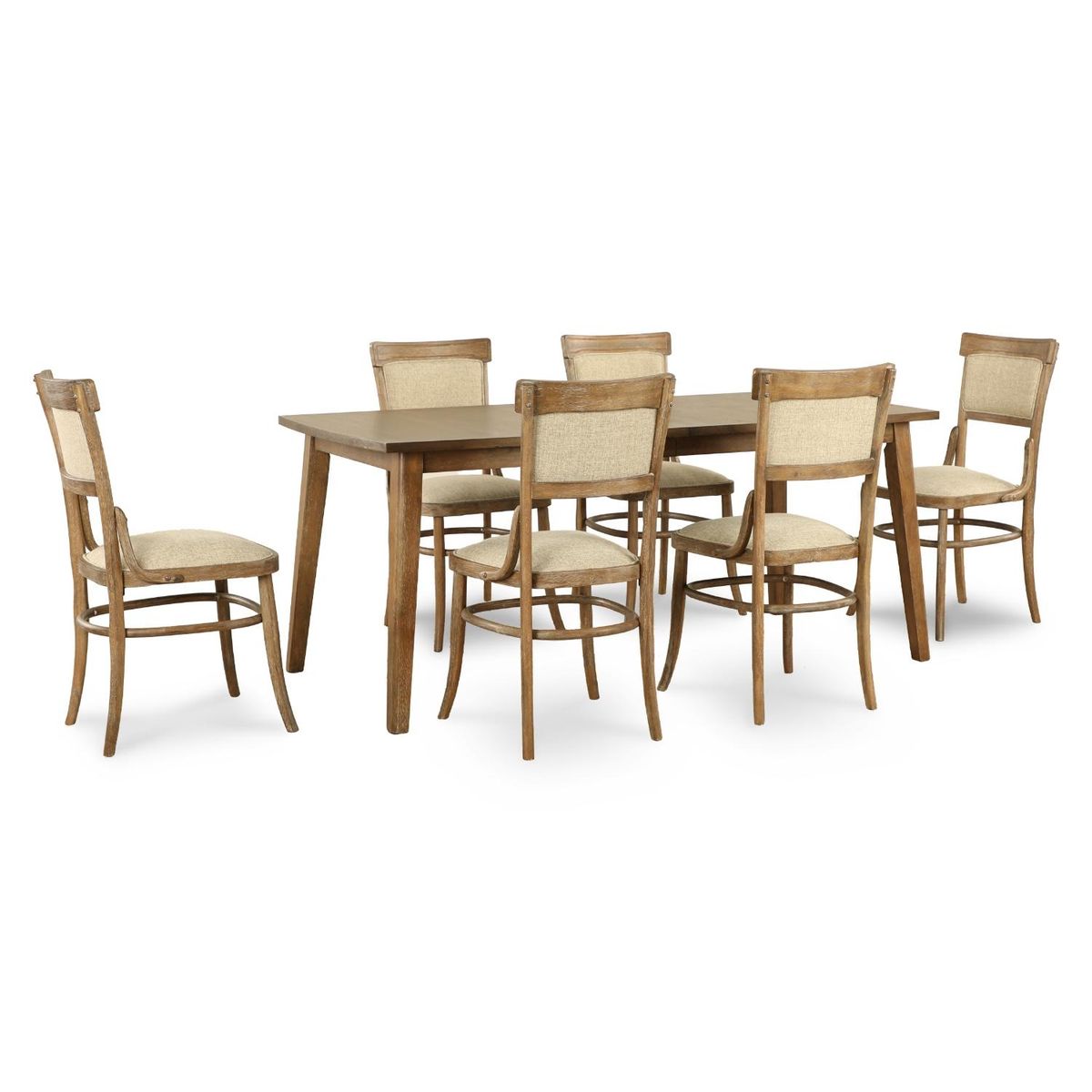 CIC - Juego De Comedor Nottingham Extensible 6 Sillas Cic