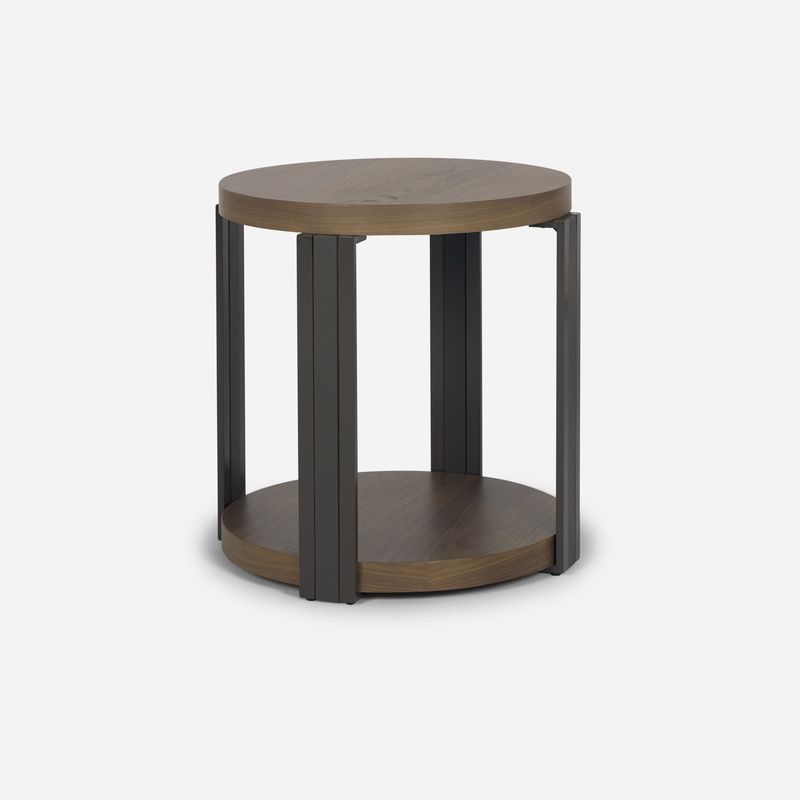 ROSEN - Mesa Lateral Circular Koli Nogal Rosen