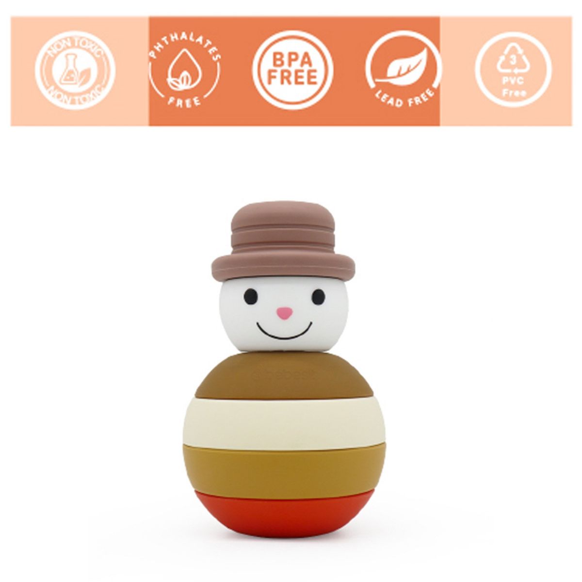 BEBESIT - Muñeco Nieve Marron Bebesit